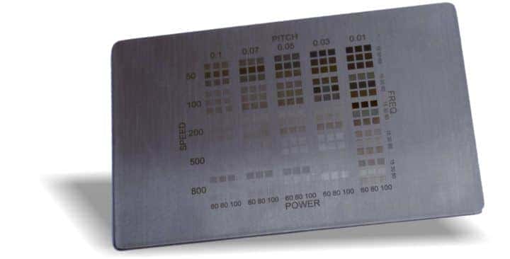 RVS plaatje met lasergravure