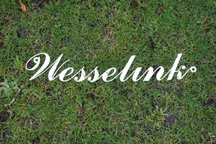 RVS naambord, in vorm gefreesd