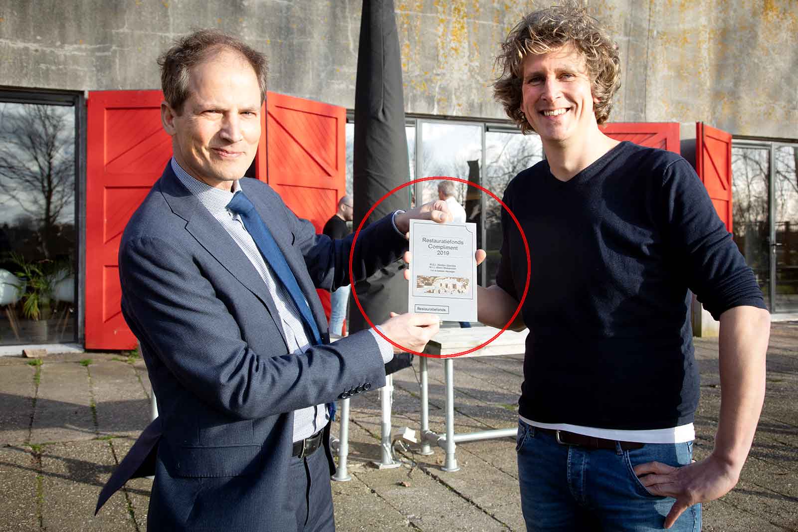 Plaquette - Gedenkbord - restauratiefonds