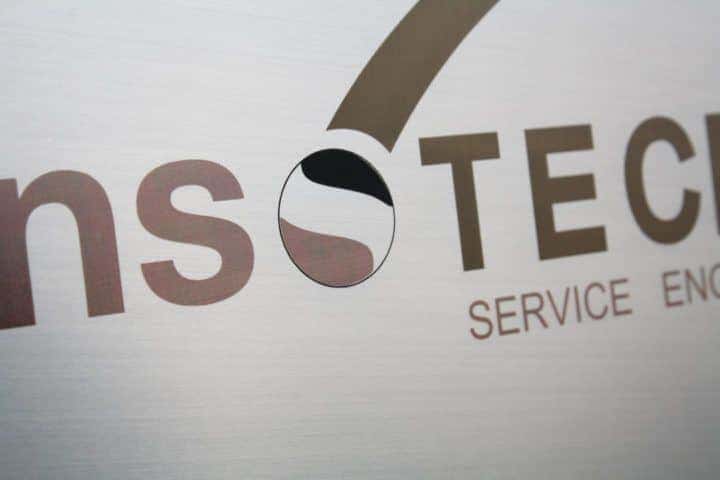 RVS laser bedrijfsnaambord