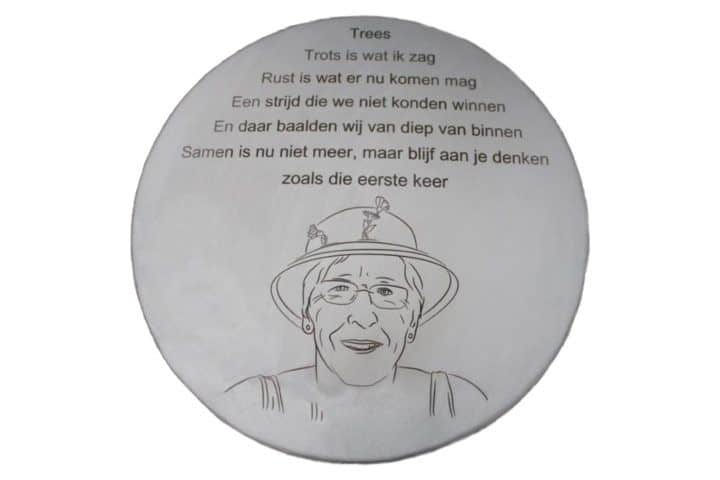 gedenkbord urn