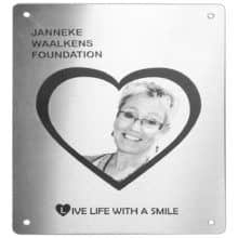 RVS- lasergraveren - foto - gedenkbord