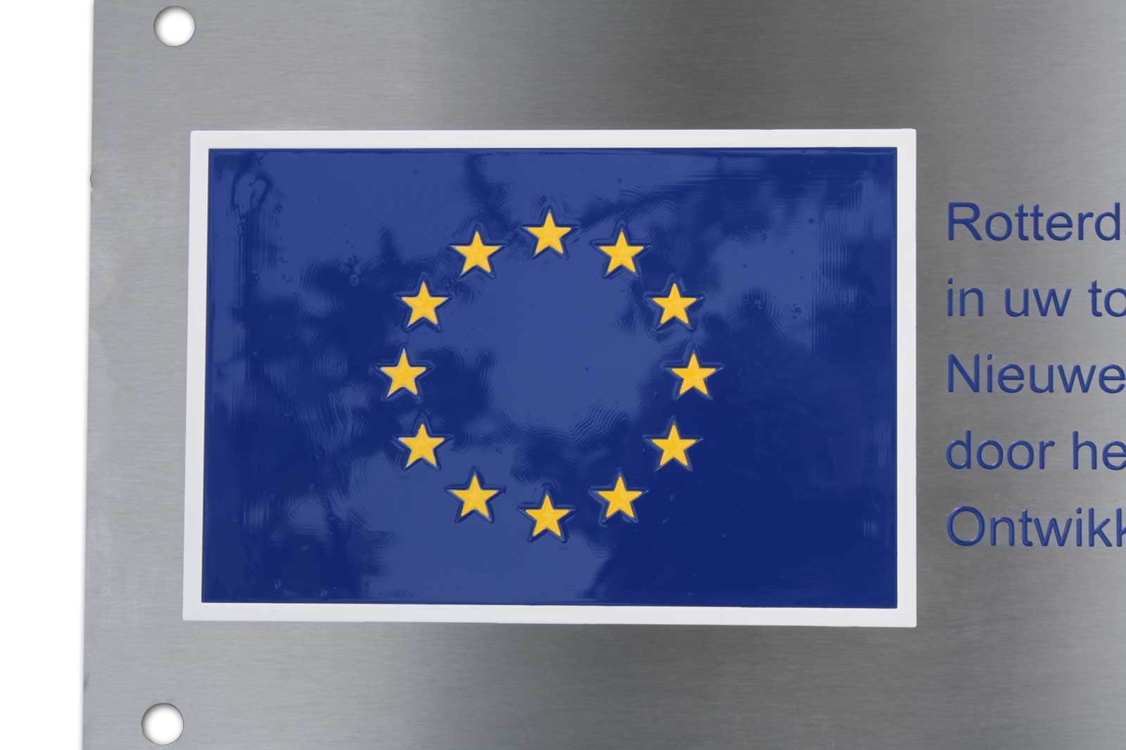 RVS graveren - europese vlag