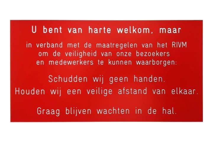 waarschuwingsbord, kunststof