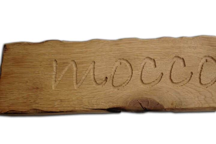 hout - graveren - bedrijfsnaambord