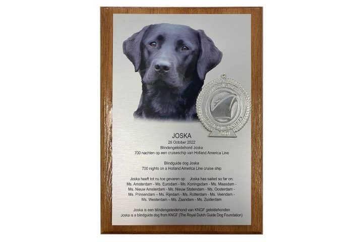 plaquette-Aluminium-onderdruk-op-hout-met-medaille-Joska-700-dagen-op-zee-I-Marinus-Cornelissen