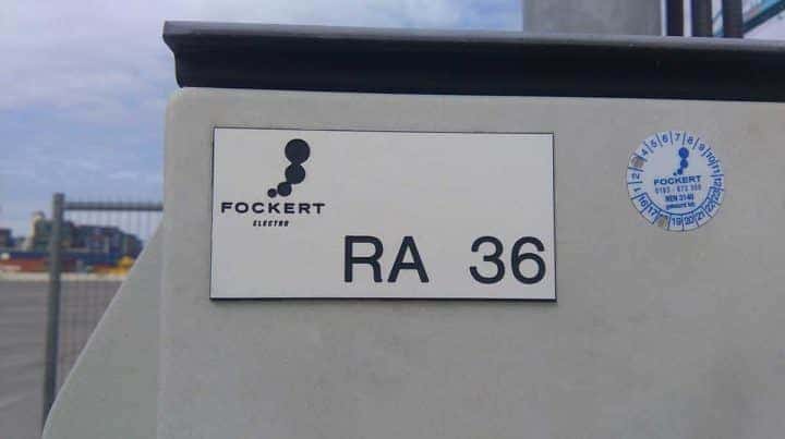 Kunststof typeplaat met freesgravure