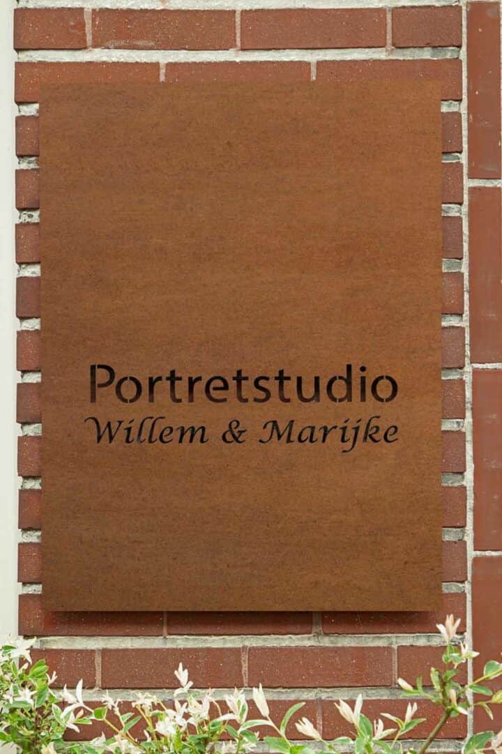 Cortenstaal graveren voor een natuurlijke uitstraling Gravure85