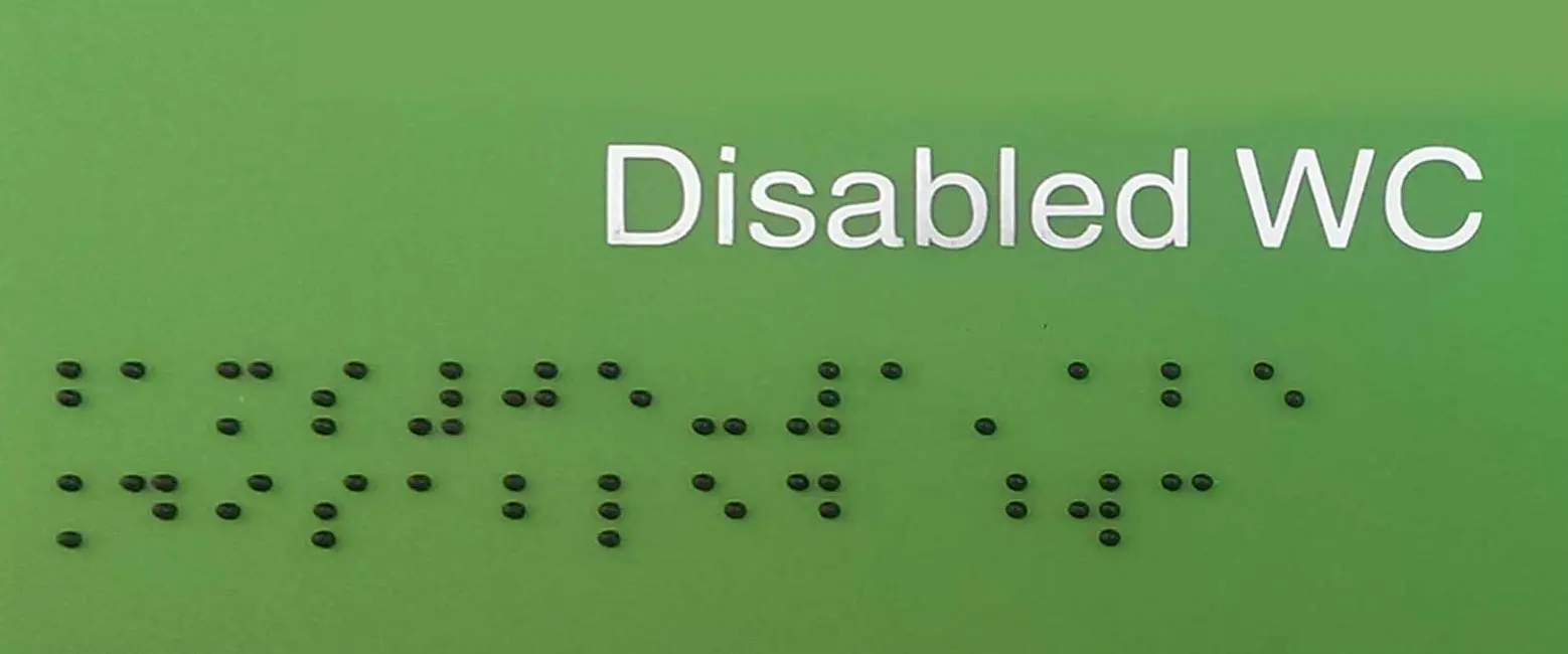 Bewegwijzering Braille Groen