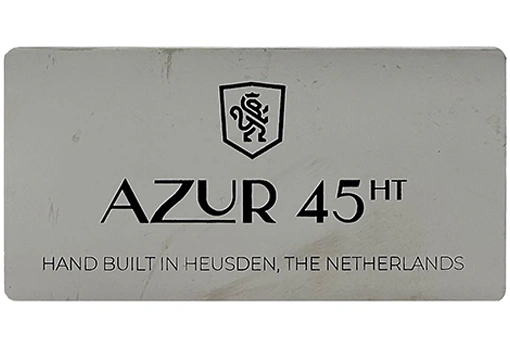 Metalen plaatje Azur 45