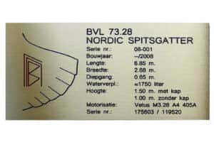 Messing Typeplaat Freesgravure - Gravure85