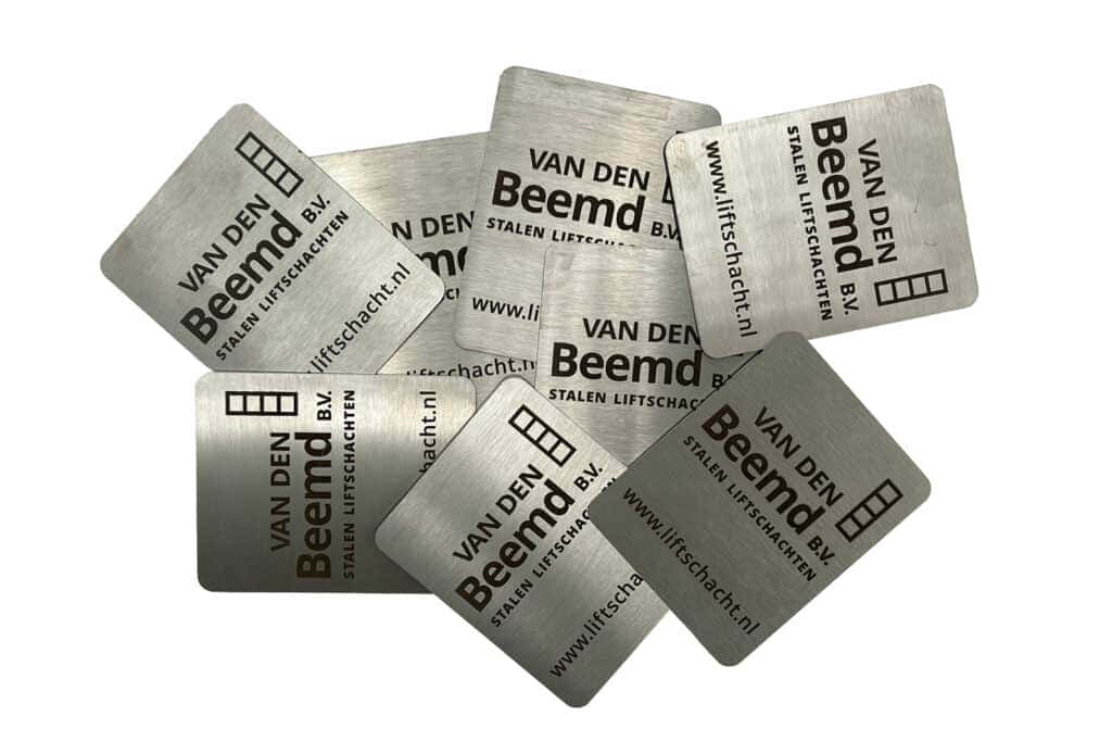 RVS merklabels met lasergravure