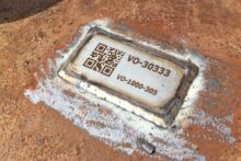 RVS met lasergravure gelast op buis