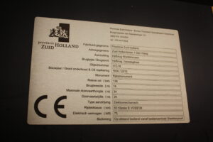 RVS typeplaat met lasergravure voor Provincie Zuid-holland