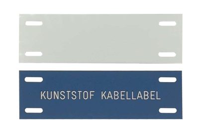 Voorbeeld van wee kunststof kabellabels